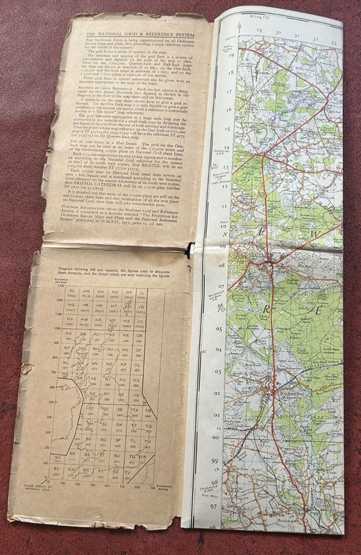 OS Ordnance Survey One Inch Map, The Solent, Sheet 180, 1945 gallery