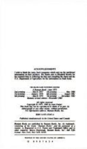 Brand-Name Nutrition Counter, Revised Ed by Jean Carper