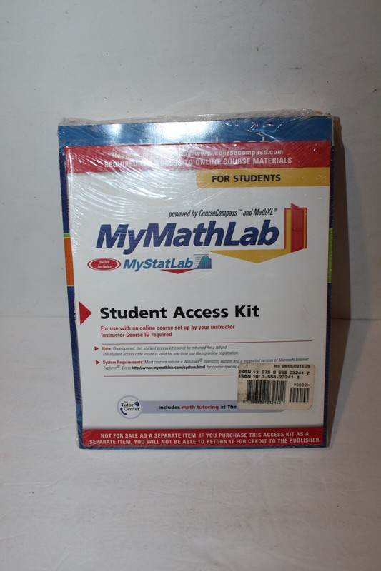 MyMathLab: Student Access Kit PreAlgebra Sealed 978-0-558-23241-2
