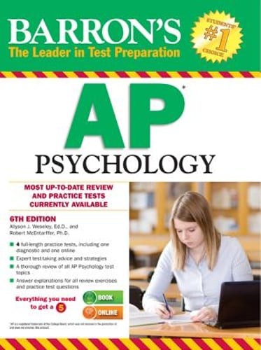 Barron’s AP Psychology by Allyson J Weseley: Used