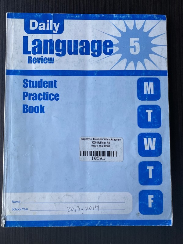 Daily Language Review Ser.: Daily Language Review, Grade 5 : Student Practice…