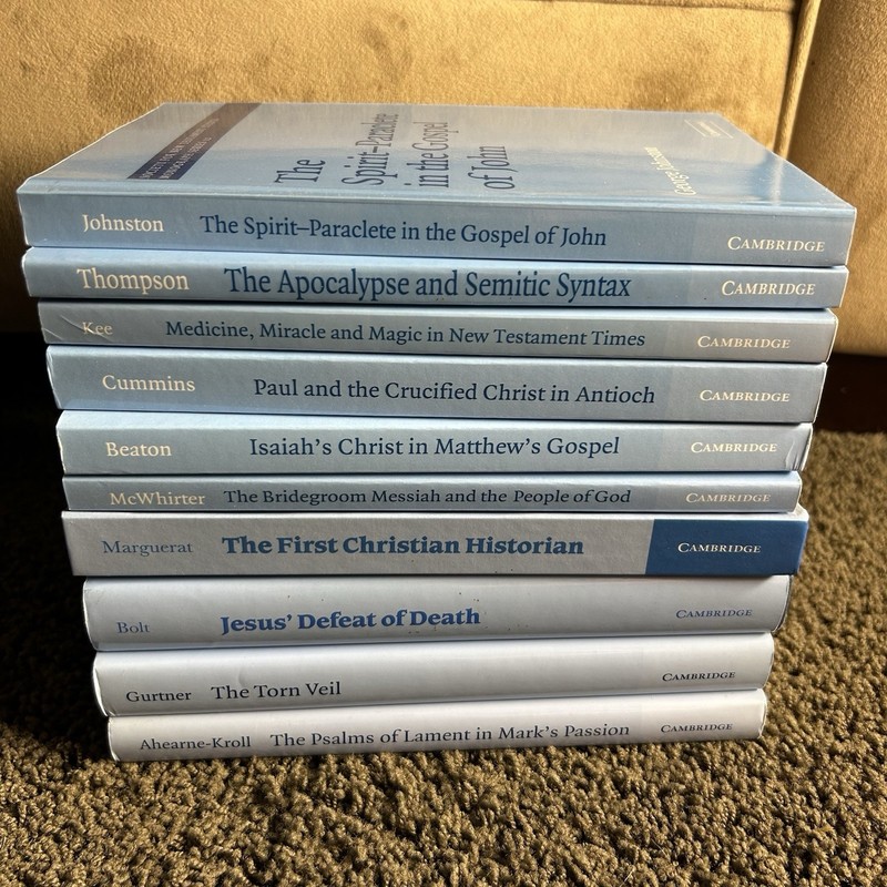 Society for New Testament Studies Monograph Series Lot Set Of 10 Books