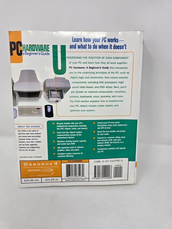 Vintage McGraw Hill Osborne PC Hardware and Beginners Guide gallery