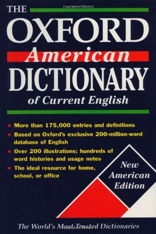 The Oxford American Dictionary of Current English Hardcover