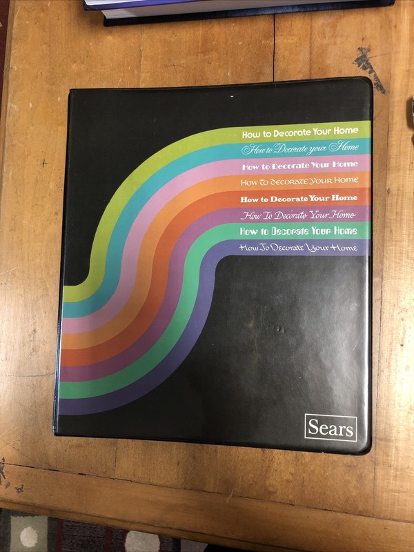 Vintage Sears How to Decorate Your Home Binder 1970s Home Decor Interior Design