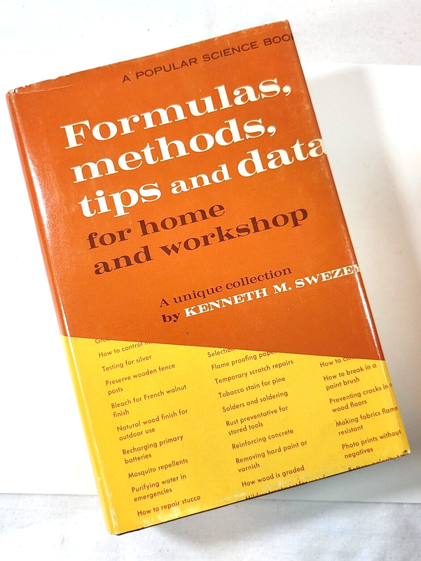 1975 Formulas Methods Tips & Data for Home & Workshop by Kenneth Swezey
