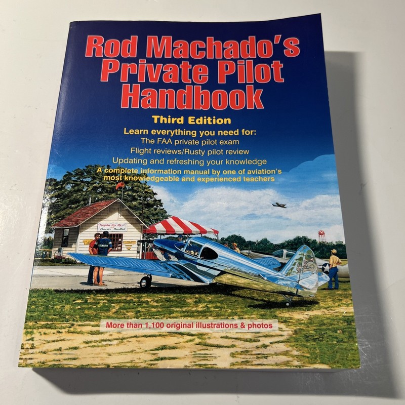 Rod Machado’s Private Pilot Handbook by Brian Weiss (1996, Trade Paperback) VG