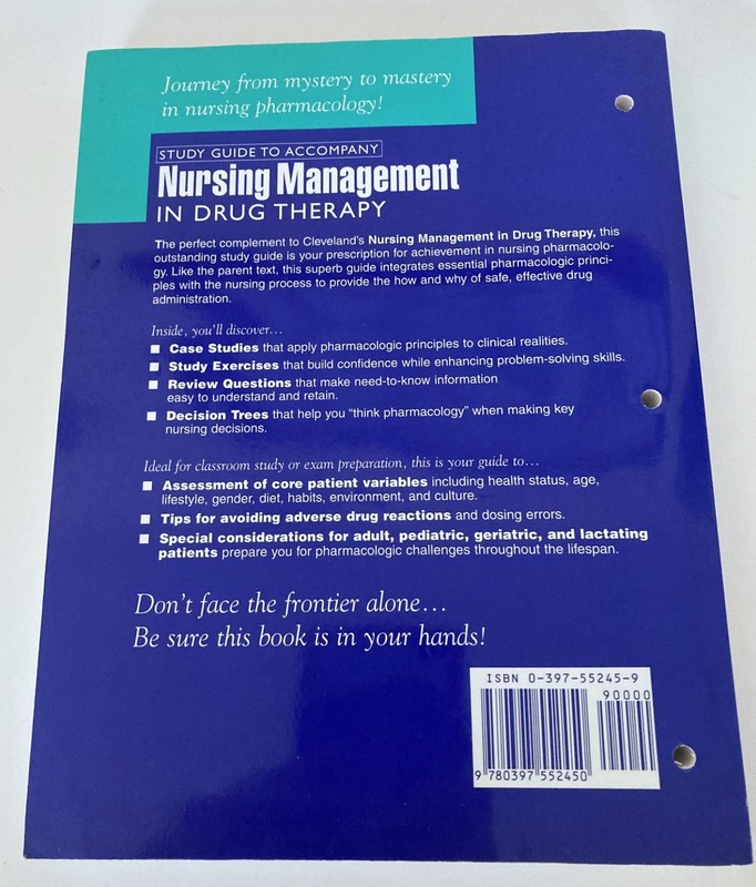Study Guide to Accompany Nursing Management in Drug Therapy Venable Aschenbrenne gallery
