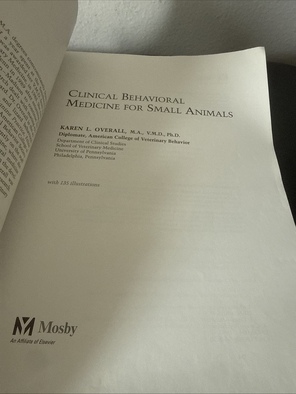 Clinical Behavioral Medicine For Small Animals, 1e - Paperback Book gallery