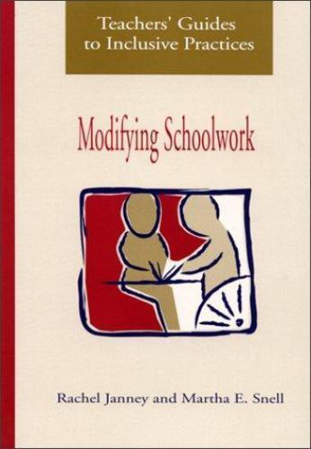 Teachers’ Guides to Inclusive Practices : Modifying Schoolwork