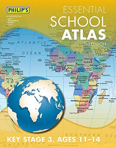 Philip’s Essential School Atlas (Philip’s World Atl… by Philip’s Maps Hardback