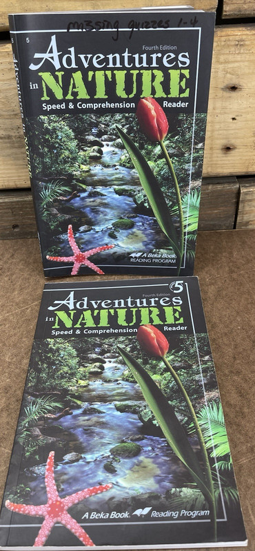 2 Abeka 5th Grade Adventures In Nature Speed & Comprehension Readers 4th Edition