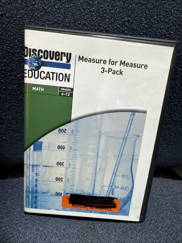 Discovery Education Math Grades 6-12 Measure For Measure 3-Pack DVD Set