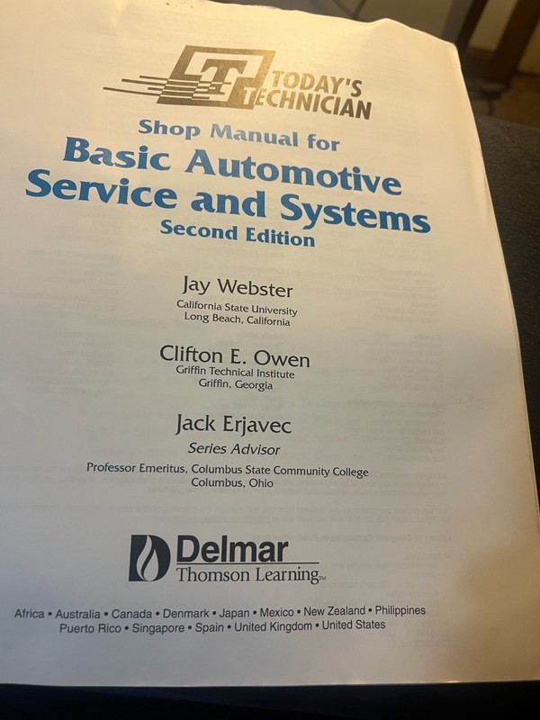 Today's Technician : Basic Automotive Service and Systems car repair manual gallery