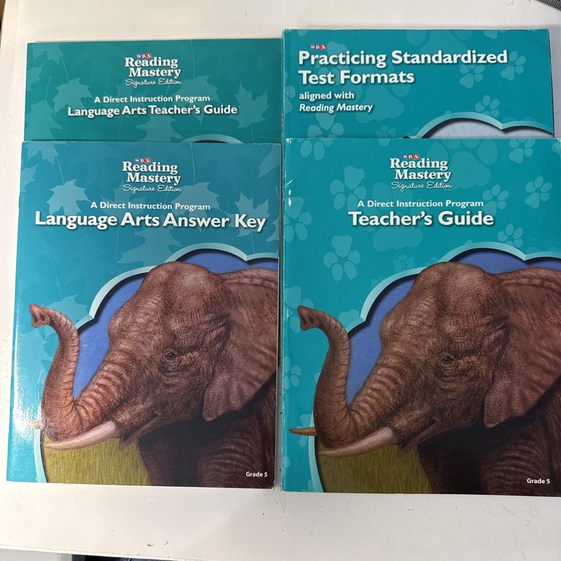 SRA Reading Mastery Language Arts, Teachers Guide, Answer Key, More, Grade 5