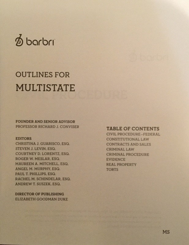 📚🆕⚖️**LIKE NEW** 2019 ~ 2020 BARBRI MULTISTATE OUTLINES ~ UBE ❤✅ gallery