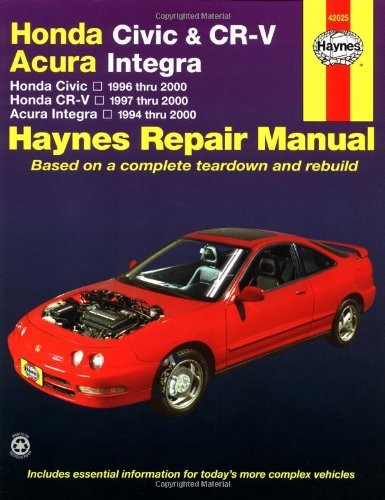 HONDA CIVIC 1996-2000, HONDA CR-V 1997-2000 & ACURA By Larry Warren & Alan NEW
