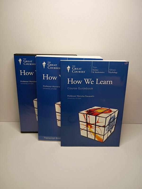 The Great Courses: How We Learn – 4 DVDs Course Guidebook + Transcript Book