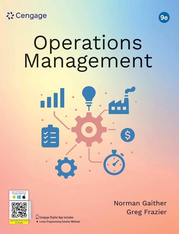NEW: Operations Management by Norman Gaither 9th INTL ED – 9788131500484