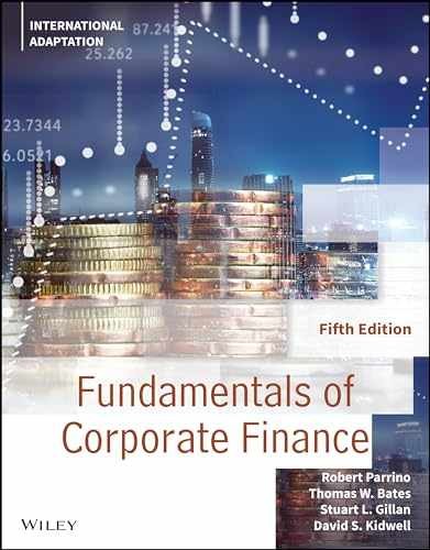 Fundamentals of Corporate Finance – Paperback, by Robert Parrino; David – New h
