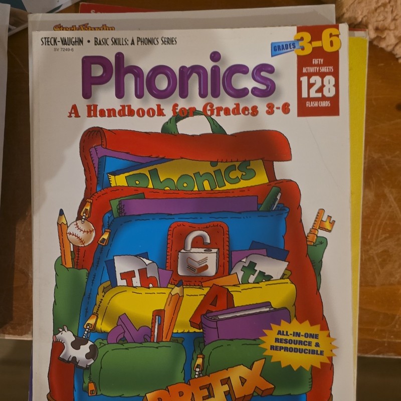 Steck-Vaughn Phonics Handbook Grades 3-6 All-in-One Resource Reproducible