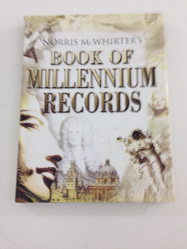 The Book of Millennium Records – Norris McWhirter (1999, Hardcover, Dust Jacket)