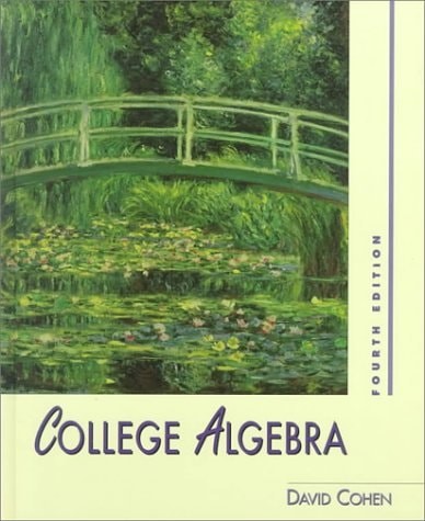 College Algebra, Cohen, David, Good Book