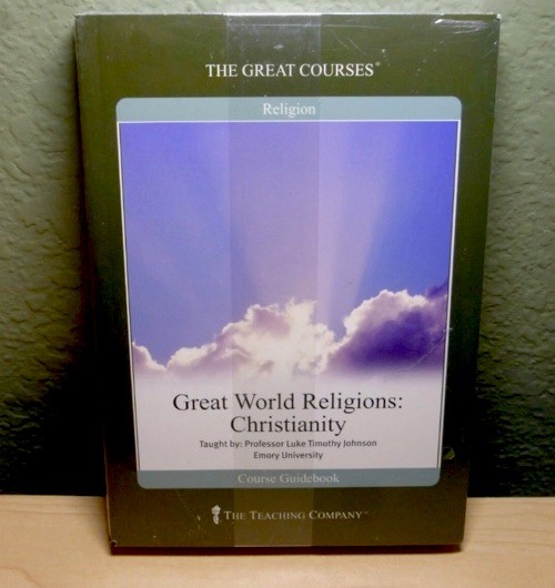 Great World Religions : Christianity Luke Timothy Johnson 2 DVD/Guidebook) New