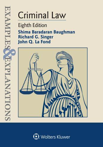 Criminal Law, Paperback by Baughman, Shima Baradaran; Singer, Richard G.; LA …