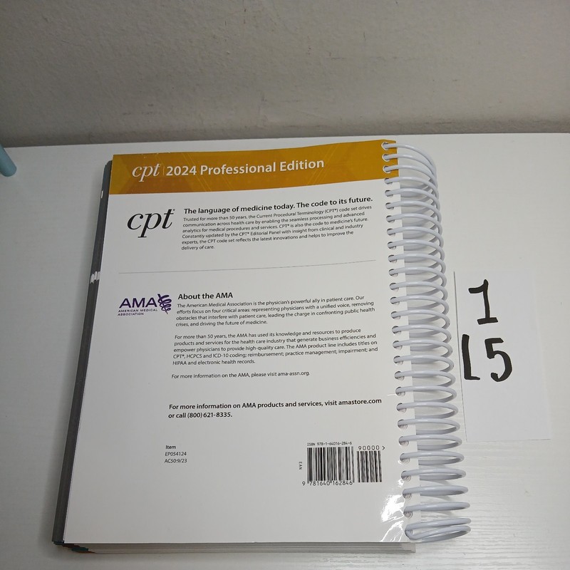 CPT 2024 Professional Edition by American Medical Association Spiral Paperback gallery