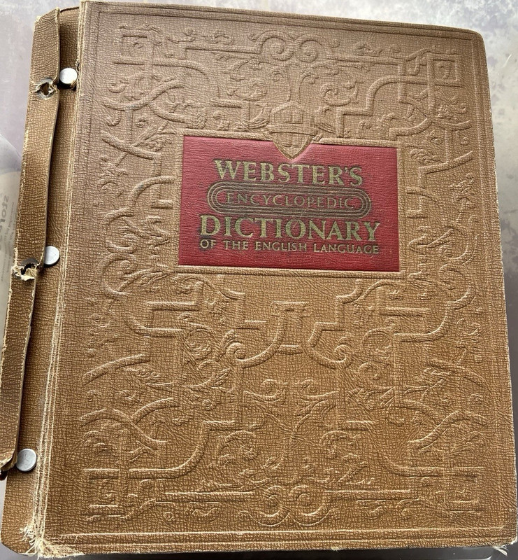 Webster’s Encyclopedic Dictionary 1957 Hardcover by Adams, Educational Book Gui…