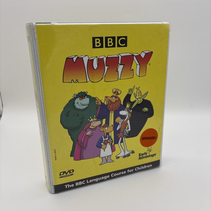 MUZZY BBC Language Course For Children Level 1 SPANISH w/ 4 DVDs 2 CDs Book (W)