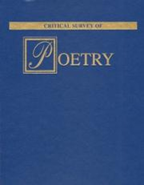 Critical Survey of Poetry Vol. 1 : Dannie Abse–Ernesto Cardenal