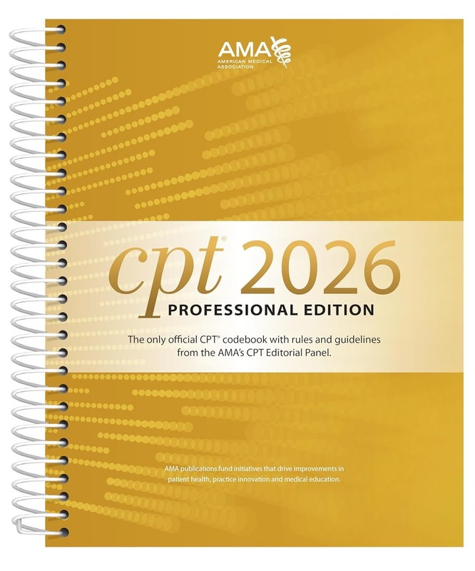 CPT 2026 Professional Edition AMA Medical Coding Code Book Spiral New