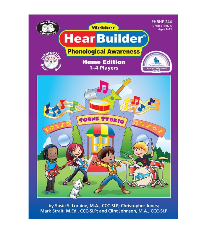 Super Duper Publications HearBuilder Phonological Awareness – Home Edition