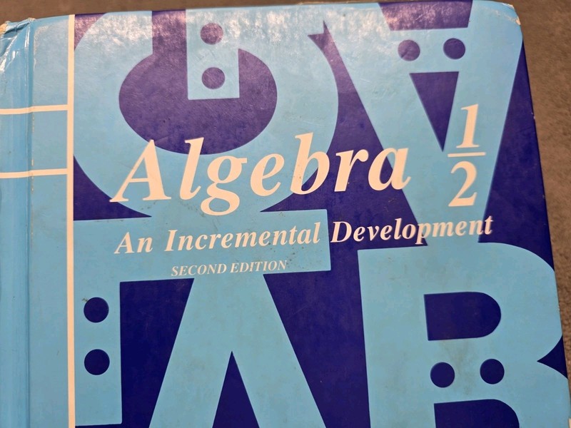 Saxon Algebra 1/2 Second Edition Hardcover Homeschool Textbook John Saxon Math gallery