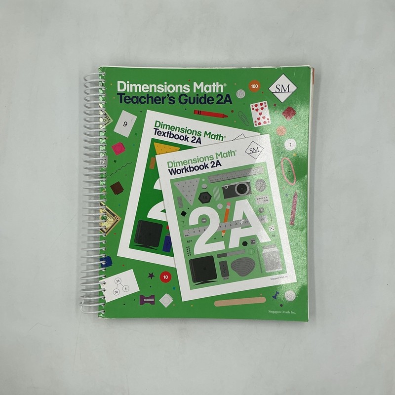 Dimensions Math Teacher’s Guide 2A Grade 2 Homeschool Curriculum Spiral Bound