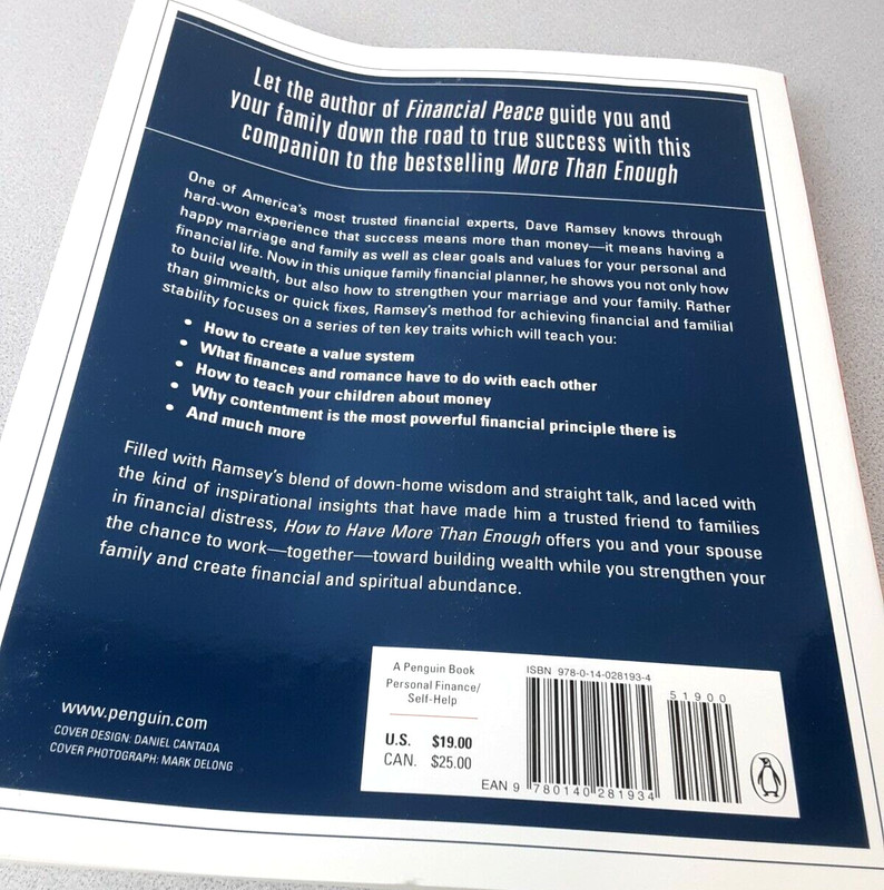 Dave Ramsey How To Have More Than Enough Paperback 2000 (BK24) gallery