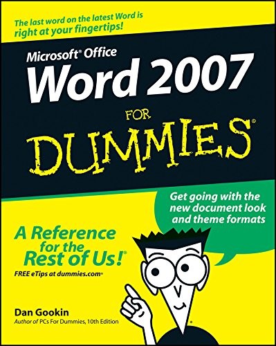 WORD 2007 FOR DUMMIES By Dan Gookin **BRAND NEW**