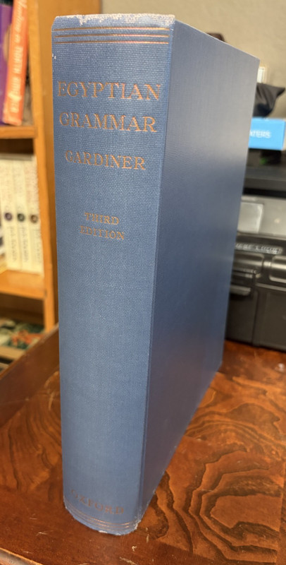 Egyptian Grammar Being an Introduction to the Study of Hieroglyphics HBDJ 1969 gallery