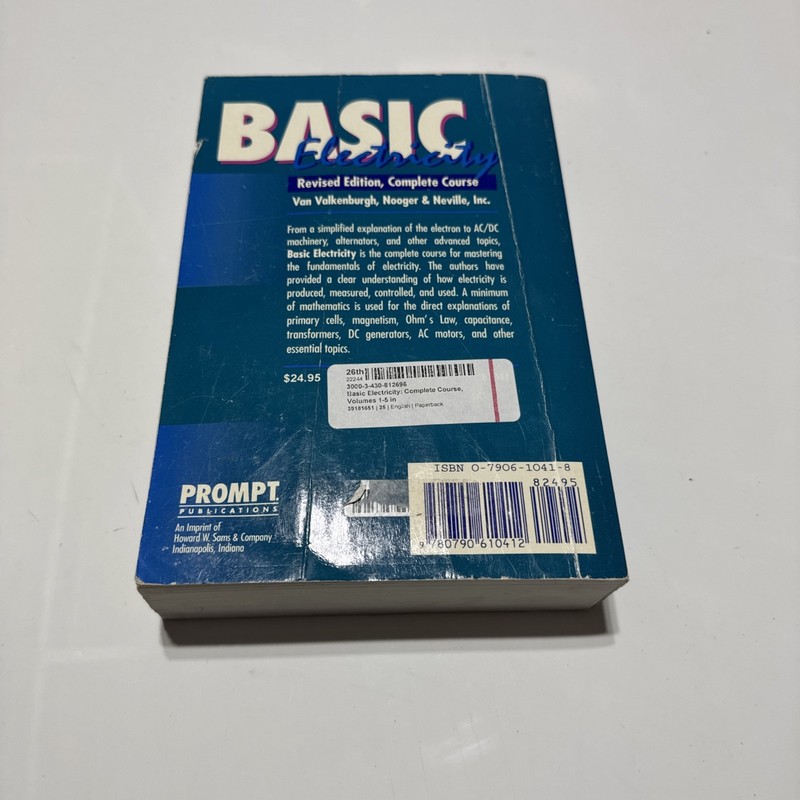 Basic Electricity by Van Valkenburg (1995, Trade Paperback) gallery