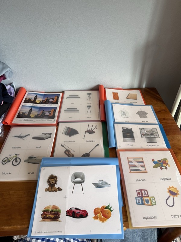 9 new folders of vocabulary words in color for speech language therapy gallery