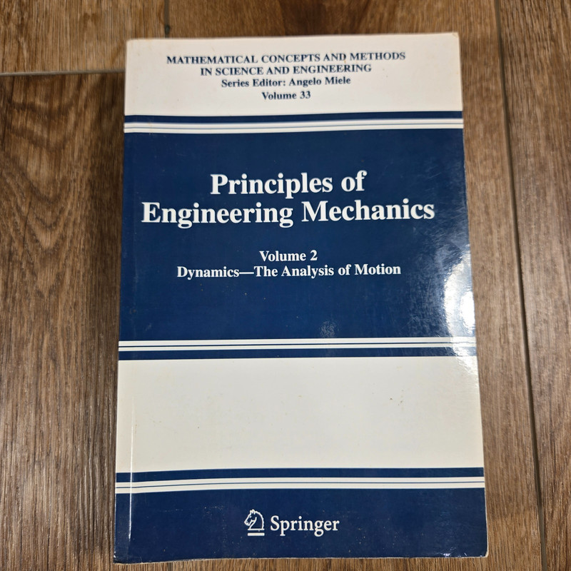 Principles of Engineering Mechanics Volume 2 Dynamics Hardcover Physics Textbook