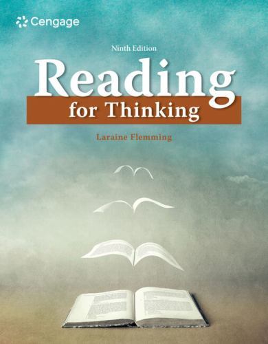 Reading for Thinking, Paperback by Flemming, Laraine E., Brand New, Free ship…