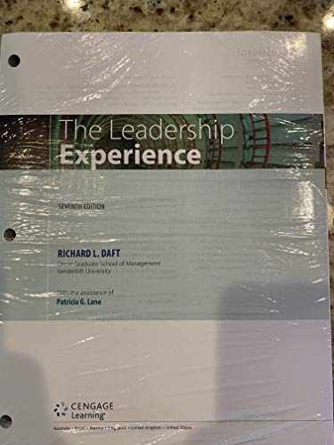 The Leadership Experience, – Loose Leaf, by Daft Richard L. – Very Good