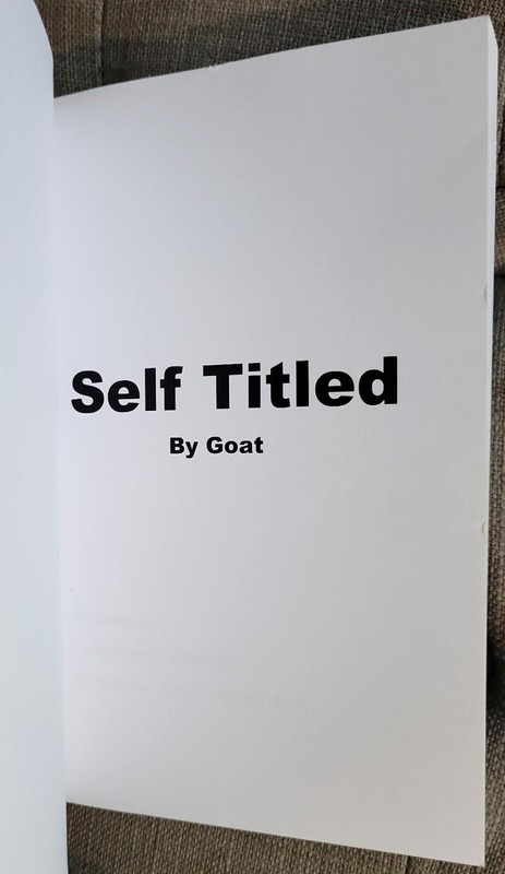 Self-Titled by Goat (William Modzelewski) 2020 Paperback self-published journal gallery