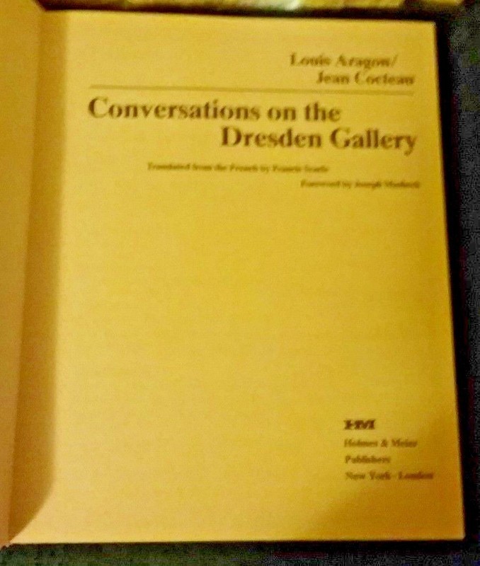 Conversations on Dresden Gallery by Aragon and Cocteau gallery