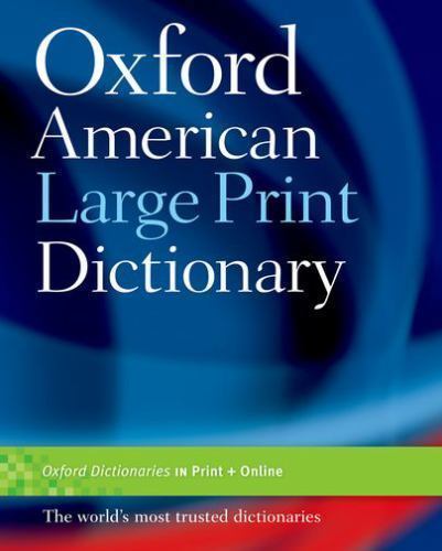 Oxford American Large Print Dictionary by Oxford Oxford Languages (2005,…