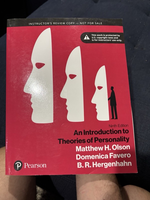 An Introduction to Theories of Personality by Matthew H Olson 9th Instructor’s