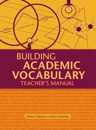 Building Academic Vocabulary: Teacher’s Manual – paperback, Marzano, 1416602348